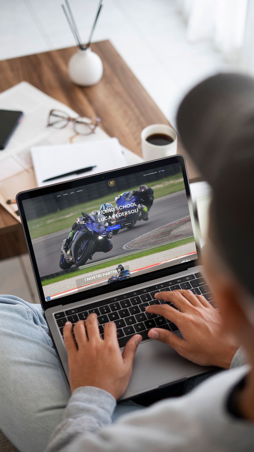 Dubyte ecommerce project — ridingschool.it mobile storefront view