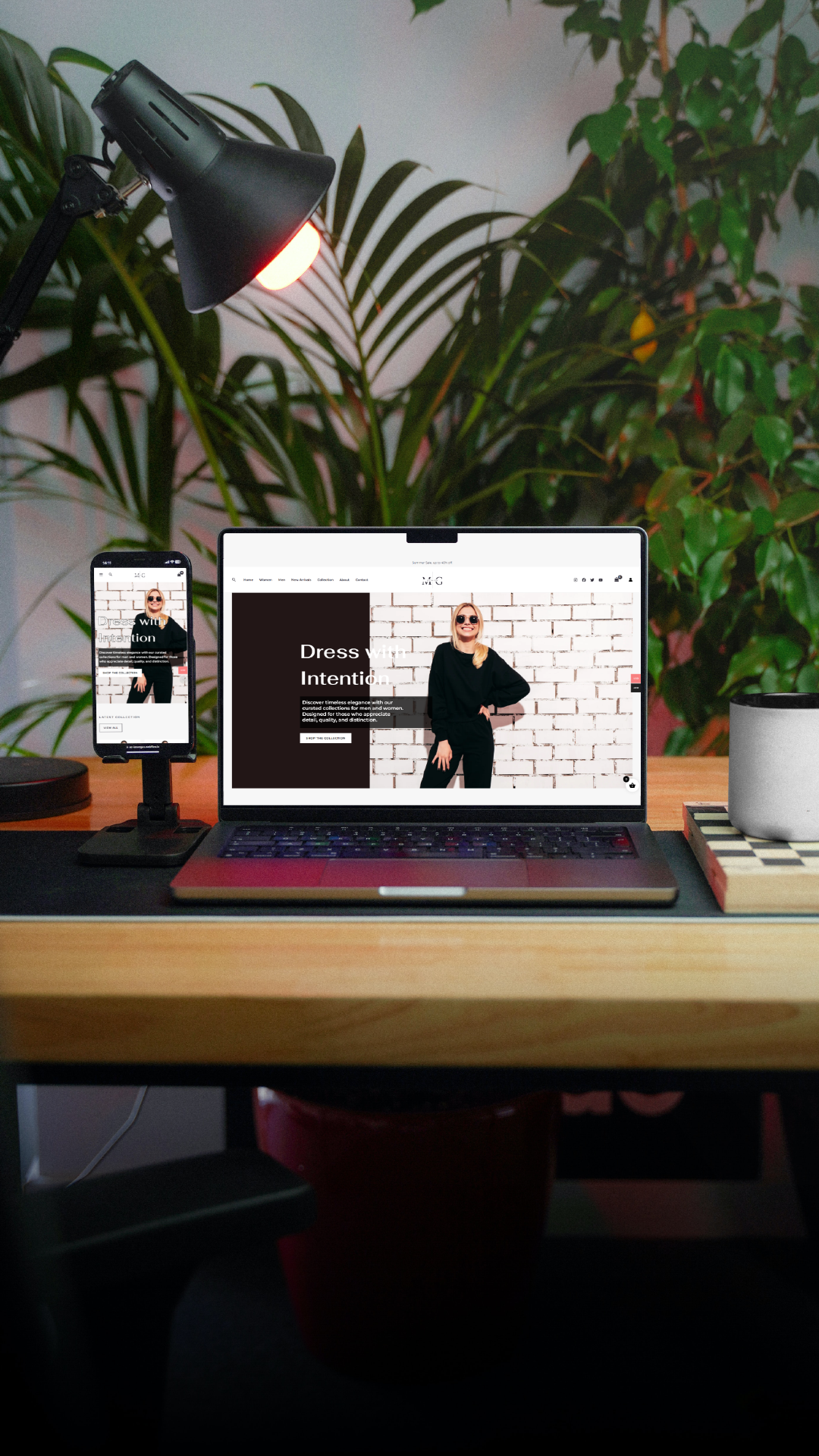 Dubyte ecommerce project — mgfashion.shop mobile storefront view