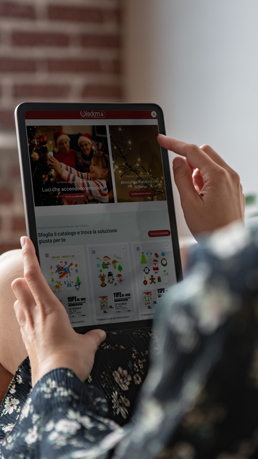 Dubyte ecommerce project — wisdomnatale.com mobile storefront view
