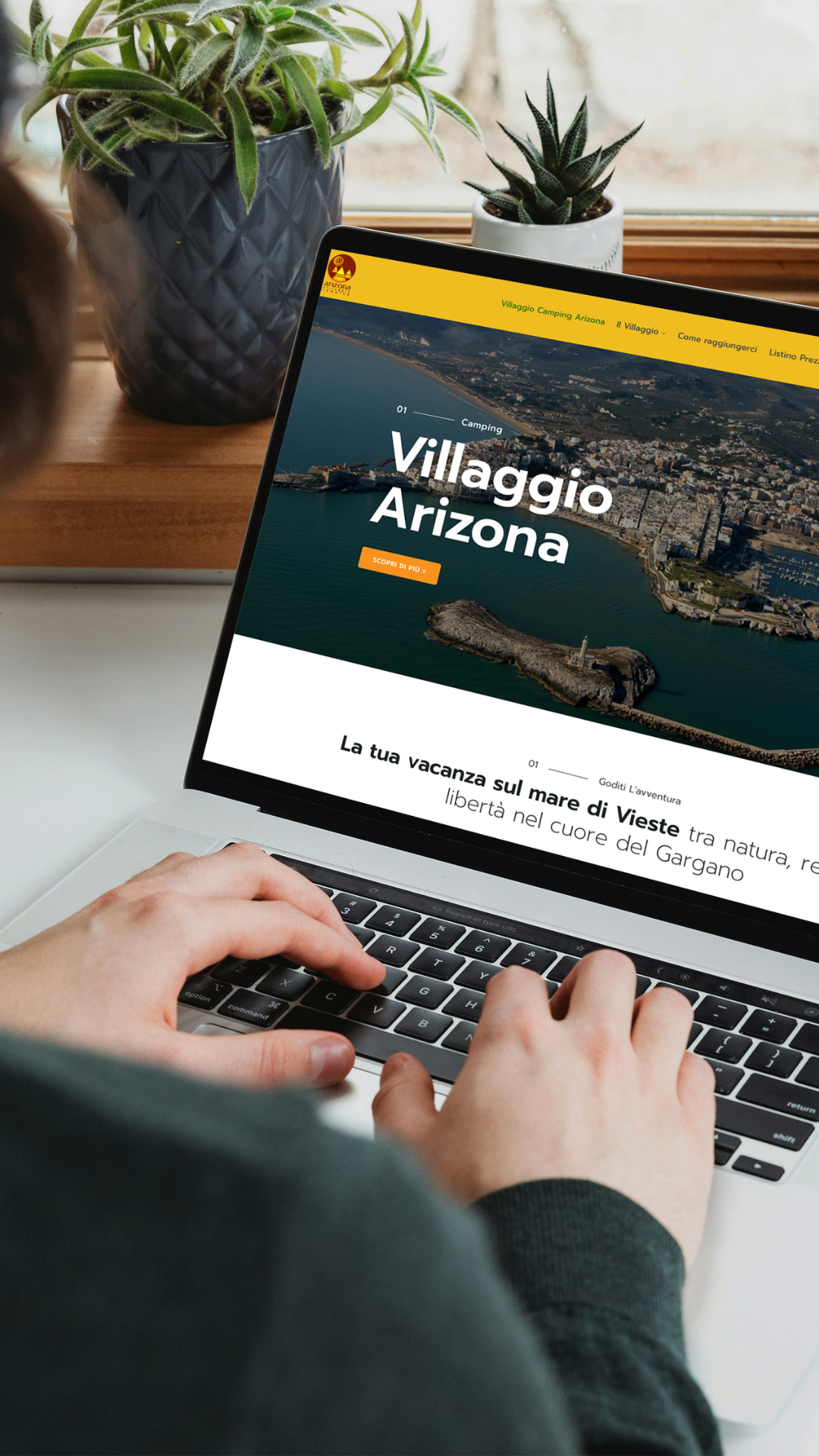 Dubyte web design project — villaggioarizona.com mobile homepage view